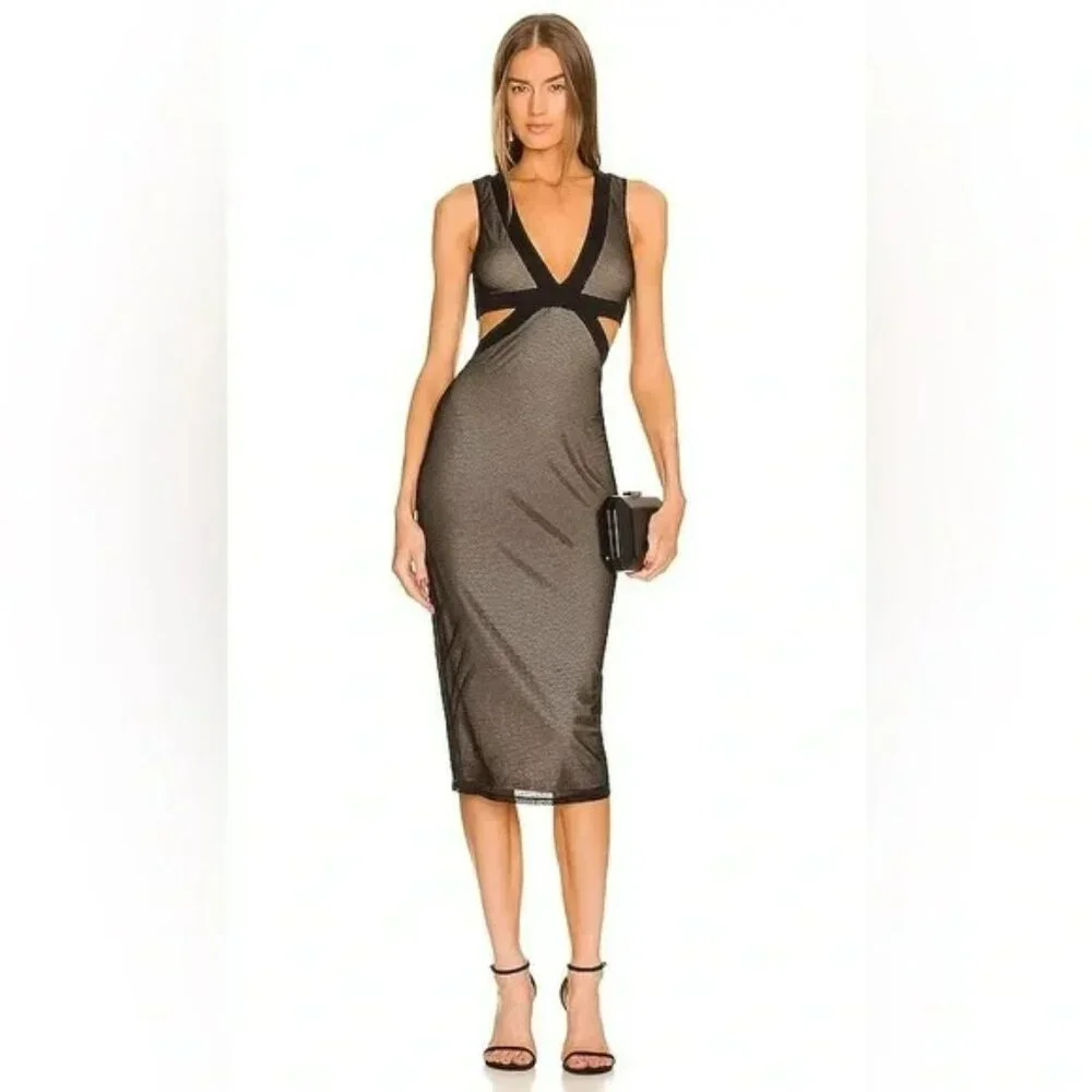Michael Costello x REVOLVE Rebecca Midi Dress. SZ S - Picture 1 of 9